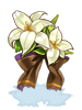 [Costume] White Lily - Black Ribbon