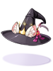 [Costume] Black Witch Hat with Earflaps