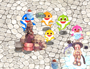 Baby-Hai und seine Familie am Eventstart