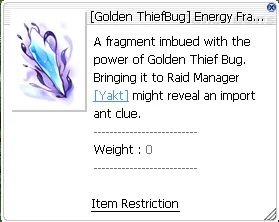 Energy Fragment aus dem MVP-Raid