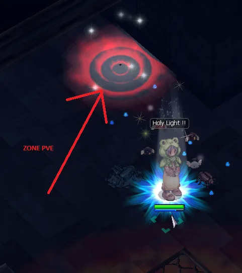 Roter Warp zum Nicht-PvP-Bereich des MVP-Raids