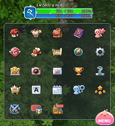 Neues Menü von Ragnarok Zero Global